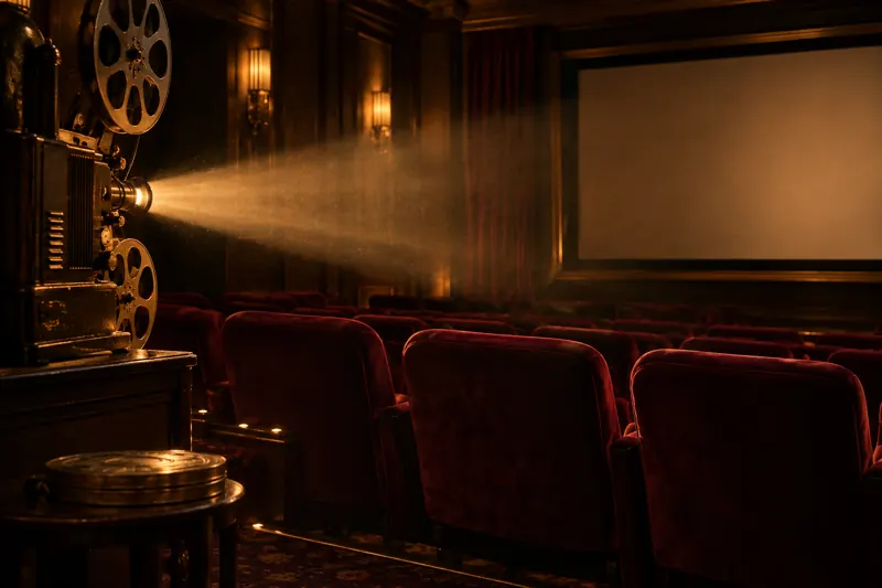 Proyector en una sala de cine